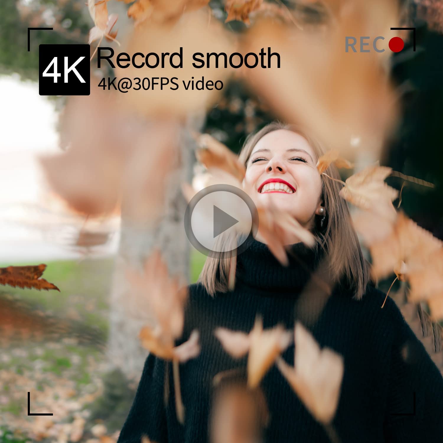 Digital Camera for Photography VJIANGER 4K 48MP Vlogging Camera for YouTube with WiFi, 16X Digital Zoom, 52mm Wide Angle & Macro Lens, 2 Batteries, 32GB TF Card(W02-Black2)