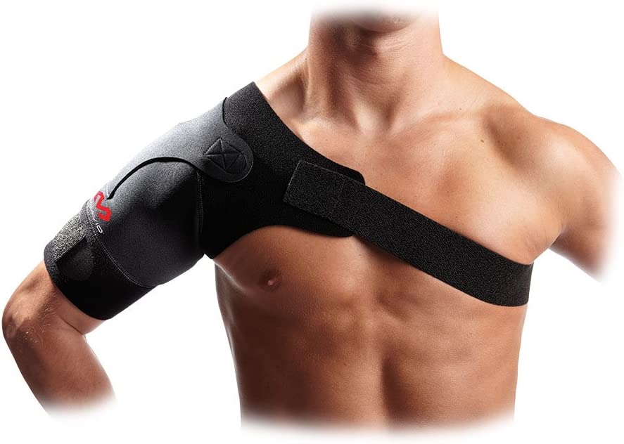 McDavid Shoulder Support Brace. Rotator Cuff Brace for Pain Relief, Rehab. Thermal Compression Therapy Sleeve, Wrap. Adjustable Strap, Sling. For Arthritis, Bursitis, Tendonitis, Arm, AC Joint Injury,