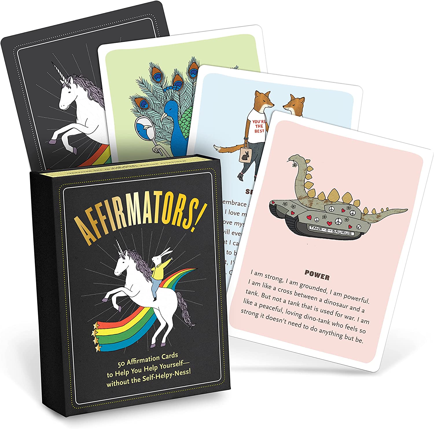 Affirmators! Original: 50 Affirmation Cards Deck Affirmators Original Cards to Help You Help Yourself without The Self-Helpy-Ness (50 Cards)