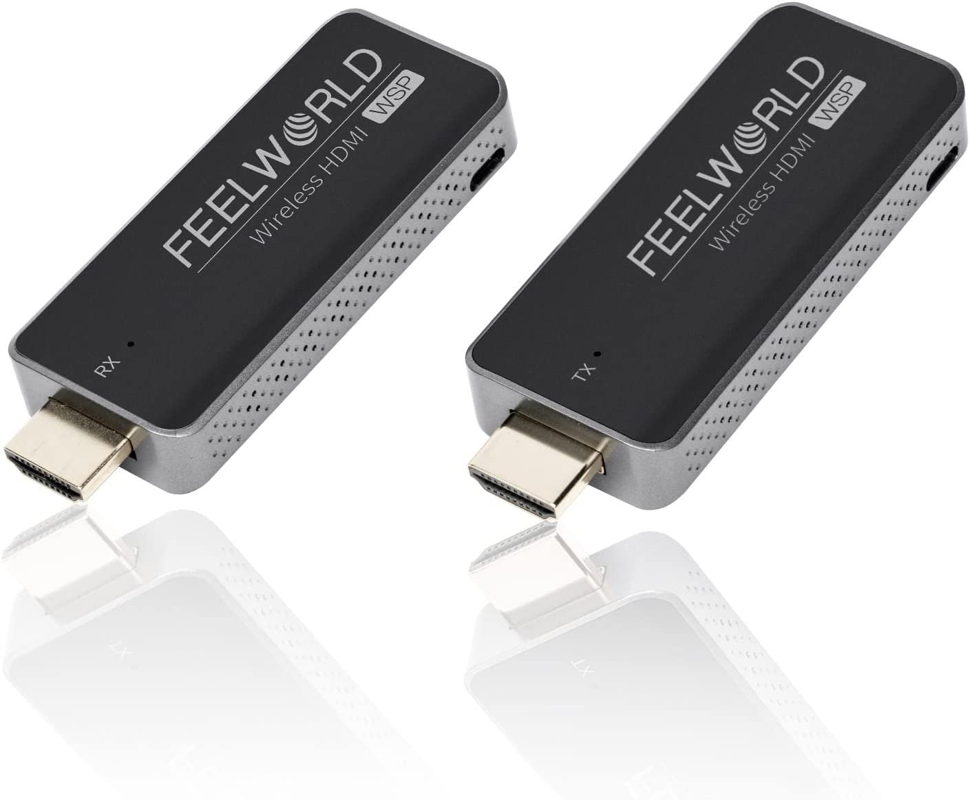 FEELWORLD WSP HDMI Wireless Transmitter and Receiver,1080P 60HZ Mini Wireless HDMI Extension Kit with 5 GHz 50M/164ft Plug and Play for Streaming Video and Audio from Laptop, PC to HDTV/Projector