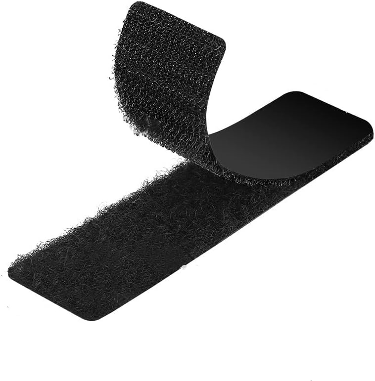15 Sets Strips with Adhesive - Strong Double Sided Tape with Hook and Loop - 1 x 4 Inch
