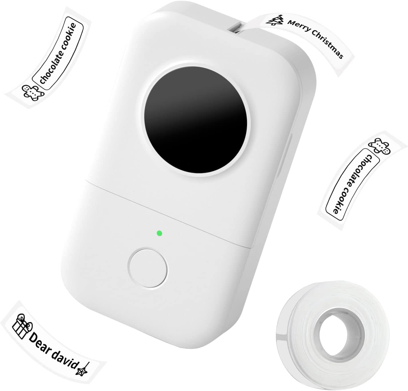 Phomemo Label Makers, Sticker Maker Machine, D30 Mini Label Makers Machine with Tape, Bluetooth Sticker Printer, Small Label Printer for Jars Name Price Date Sticker Tag, Wireless &Rechargeable