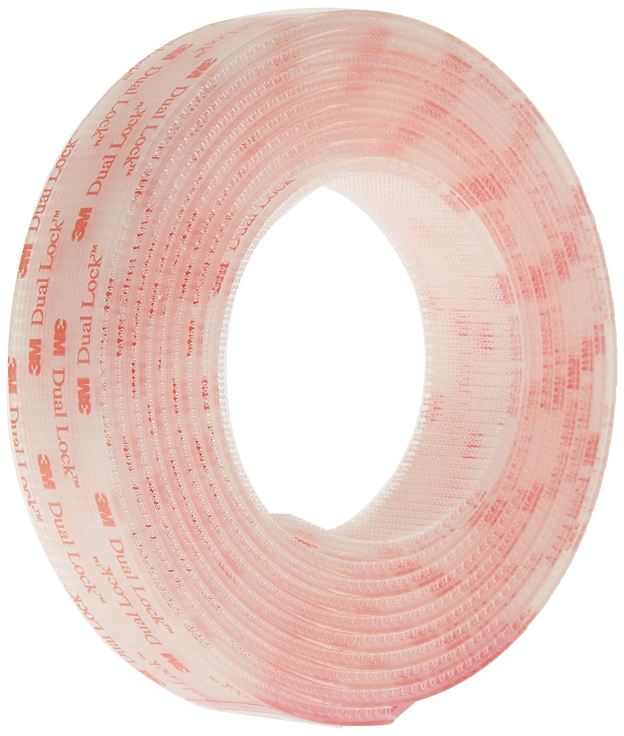 3M Dual Lock Reclosable Fasteners, Heavy Duty Industrial Use, Clear, TB3561, 1" x 10 ft Mated Strip, Indoor/Outdoor Use, Great for Metal, Glass, Acrylic, PC, ABS