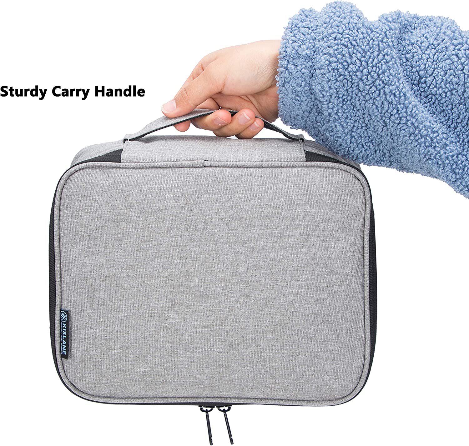 KISLANE Soft Carrying Case Compatible with Oculus Quest 2 VR, Carrying Case for Oculus Quest 2 Headset Fits for Travel, Home, Outdoor, Not Compatible with Elite Strap(Grey)