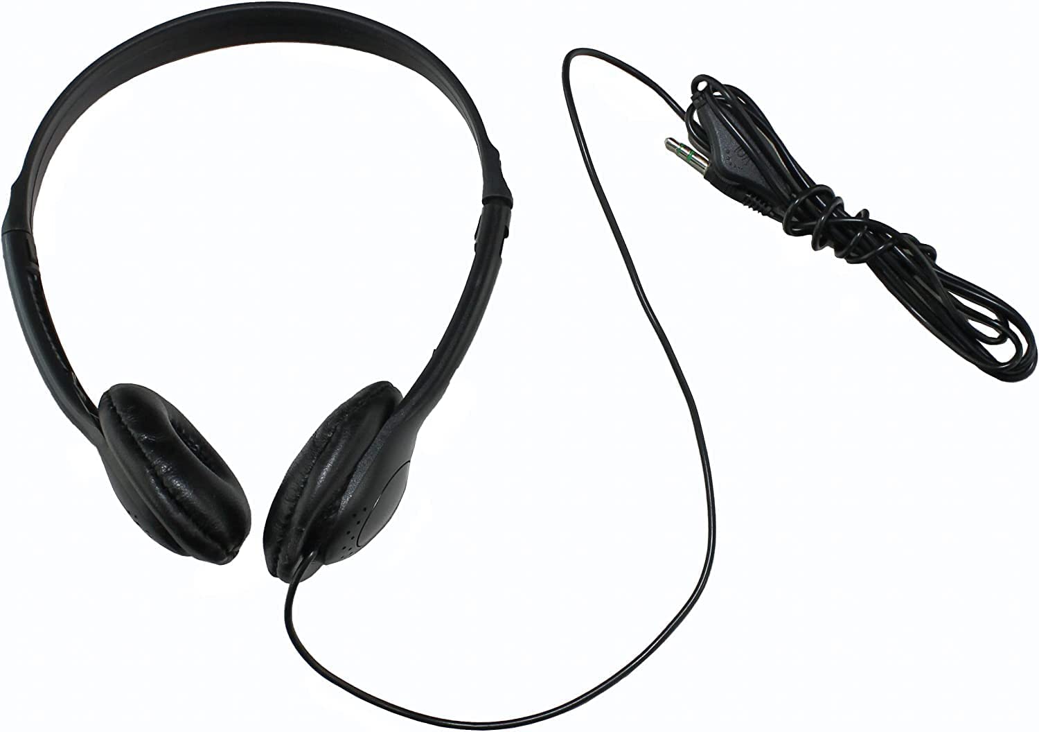 Soundnetic SN-CCV 10 Pack Budget Classroom Headphones， Stereo， with Leatherette Earpads &amp; Volume Control