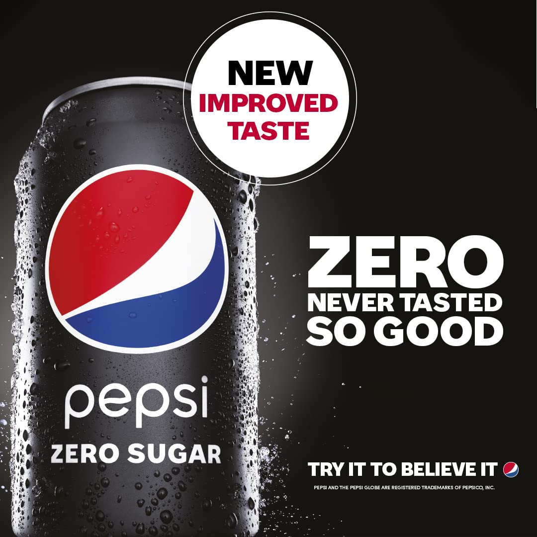 Pepsi Soda， Mini Cans， 7.5 Ounce (Pack of 10)