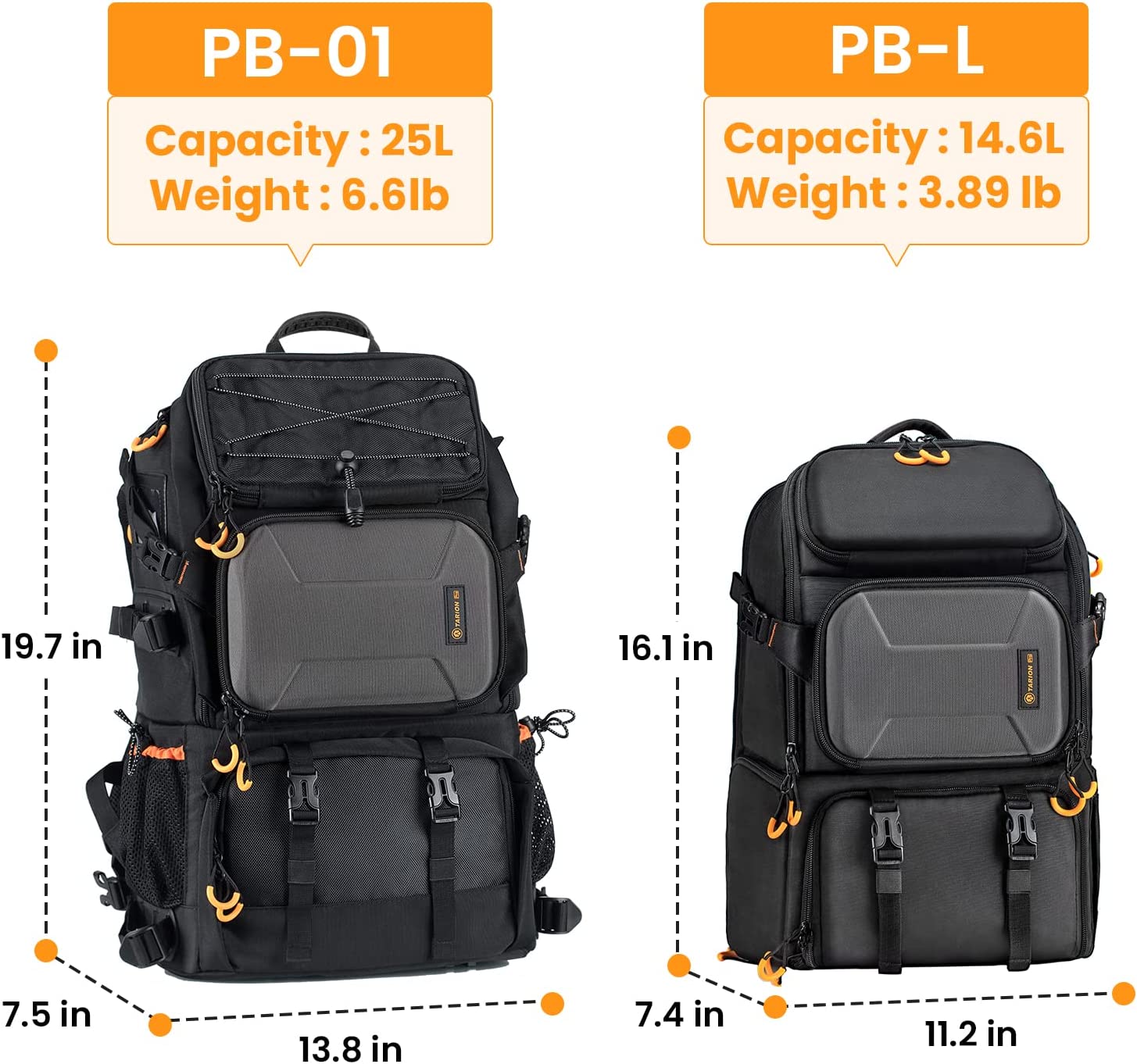 TARION Pro Camera Backpack Large Camera Bag with Laptop Compartment Tripod Holder Waterproof Raincover Outdoor Photography Hiking Travel Professional DSLR Camera Bag Backpack for Men Women Side Access