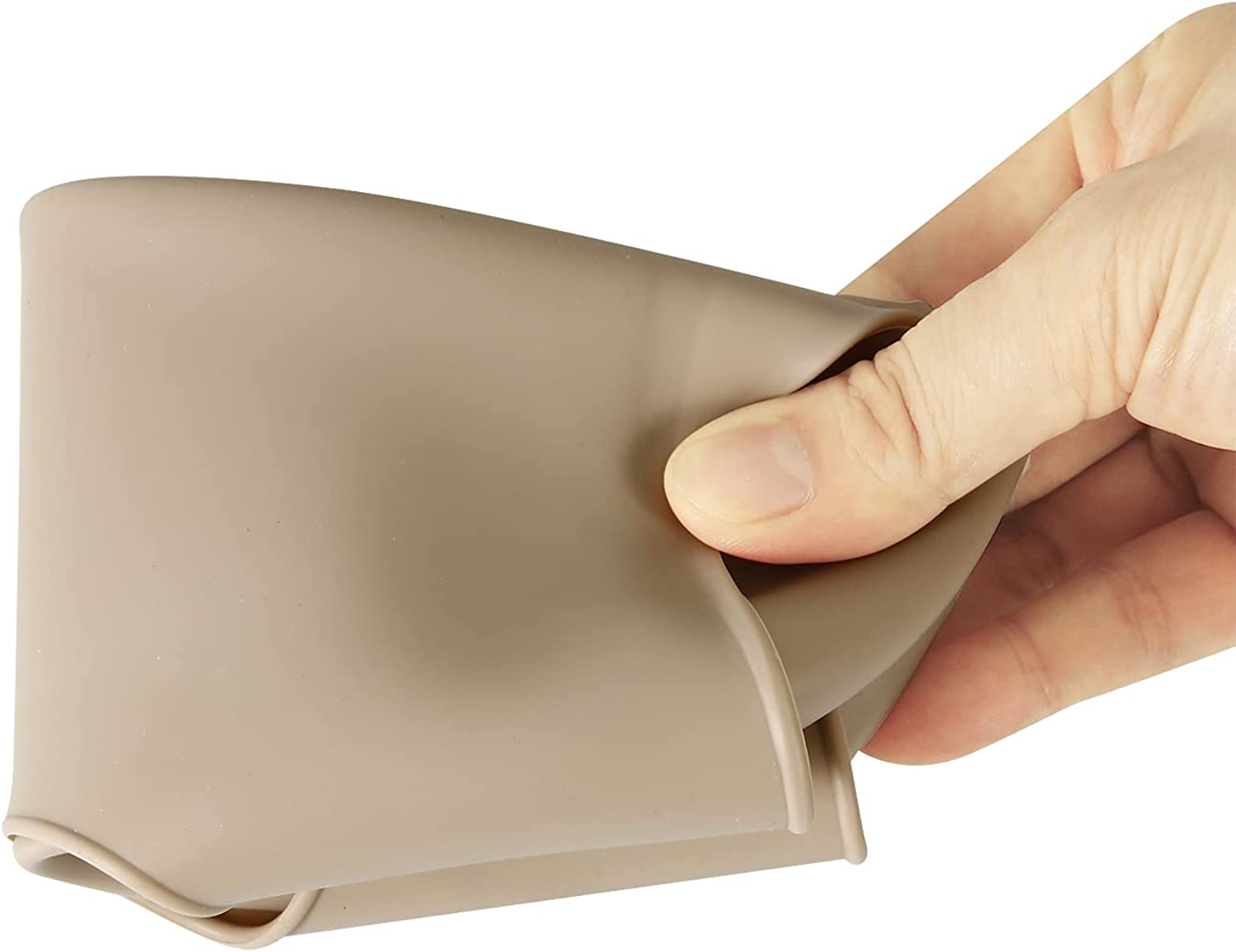 PandaEar Set of 3 Cute Silicone Baby Bibs for Babies & Toddlers (10-72 Months) Waterproof, Soft, Unisex, Non Messy (Brown/Blue/Green)