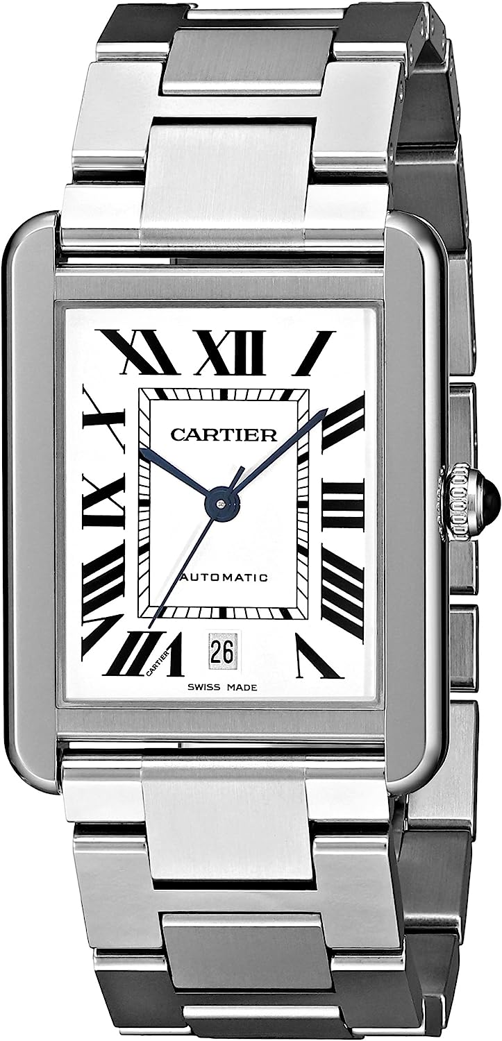 Cartier Men's W5200028 Analog Display Automatic Self Wind Silver Watch