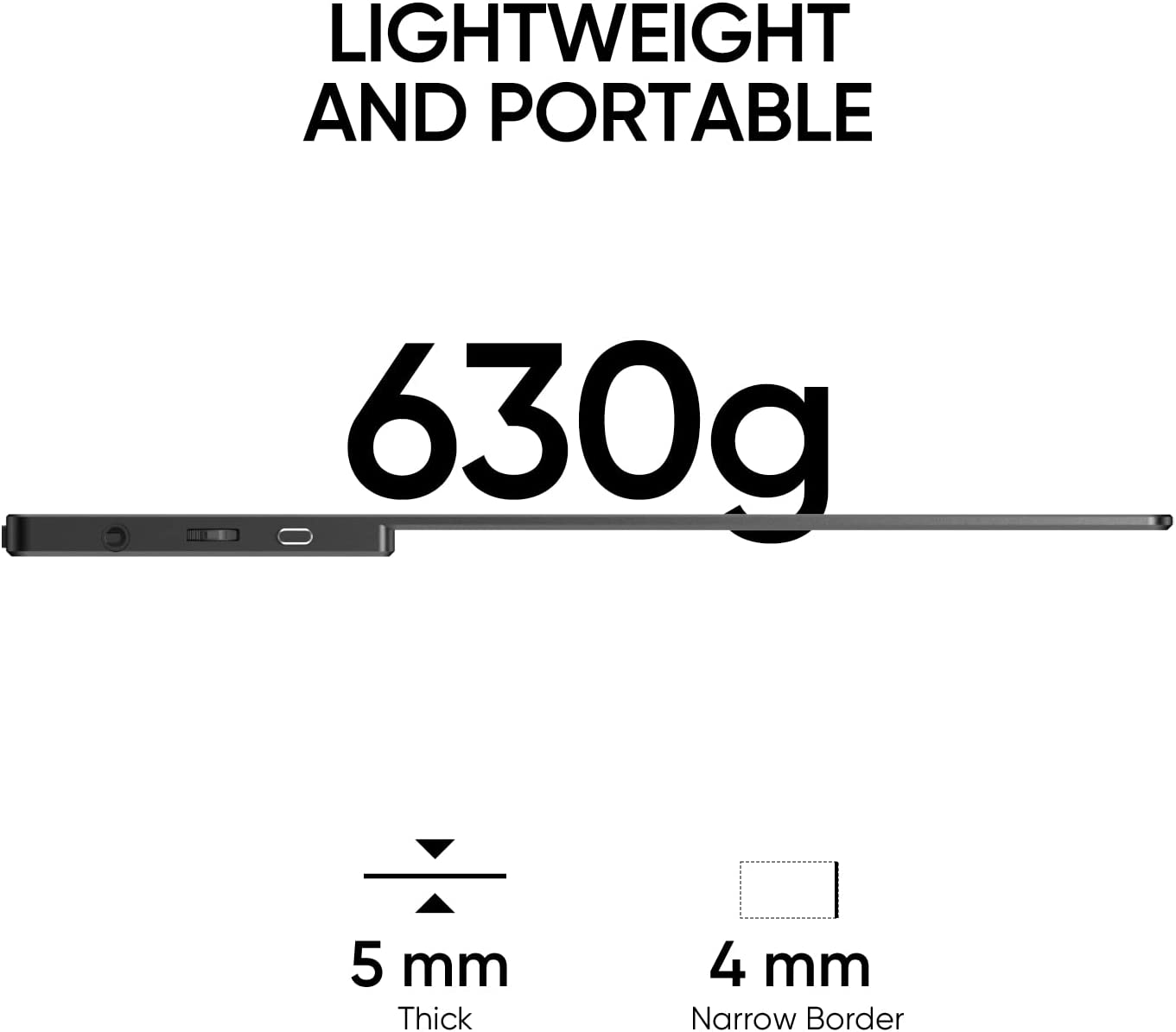 Arzopa Portable Monitor 15.6'' FHD 1080P Portable Laptop Monitor IPS Computer External Screen USB C HDMI Display w/Smart Cover for PC MAC Phone Xbox PS5