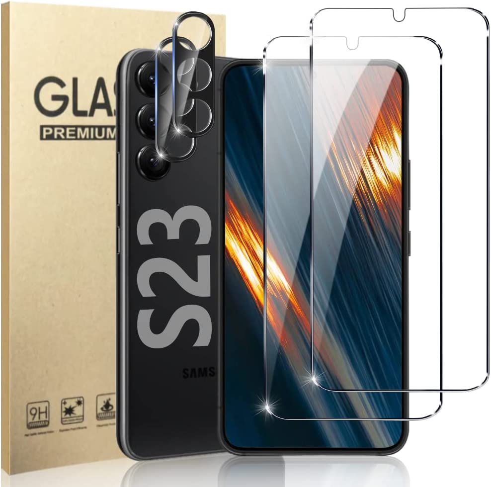 [3+2 Pack] Galaxy Note 20 Screen Protector,with 2 Pack Camera Lens Protector, 9H Hardness,Support Fingerprint, Ultra Thin HD Transparent Glass Film, for Samsung Galaxy Note 20 5G(6.7 Inch）