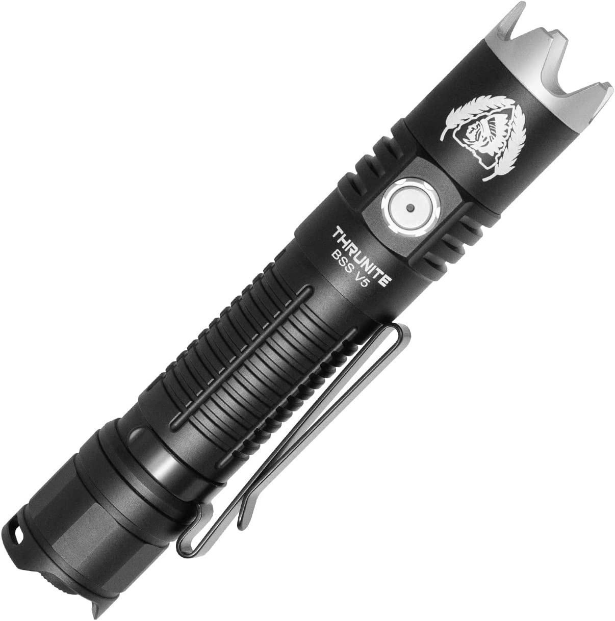 ThruNite BSS V5 Flashlight Black Scout Survival Customized Edition Max 2676 Lumens USB C Rechargeable EDC Flashlights (Black, Cool White)