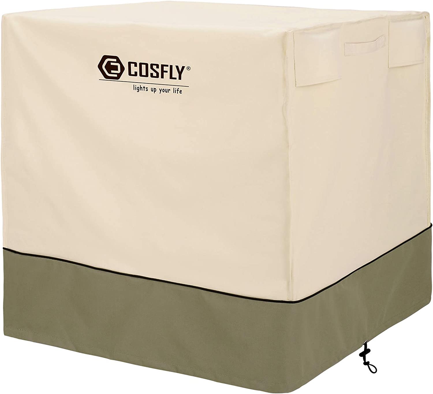 COSFLY Air Conditioner Cover for Outside Units-Durable AC Cover Water Resistant Fabric Windproof Design -Square Fits up to 36 x 36 x 39 inches