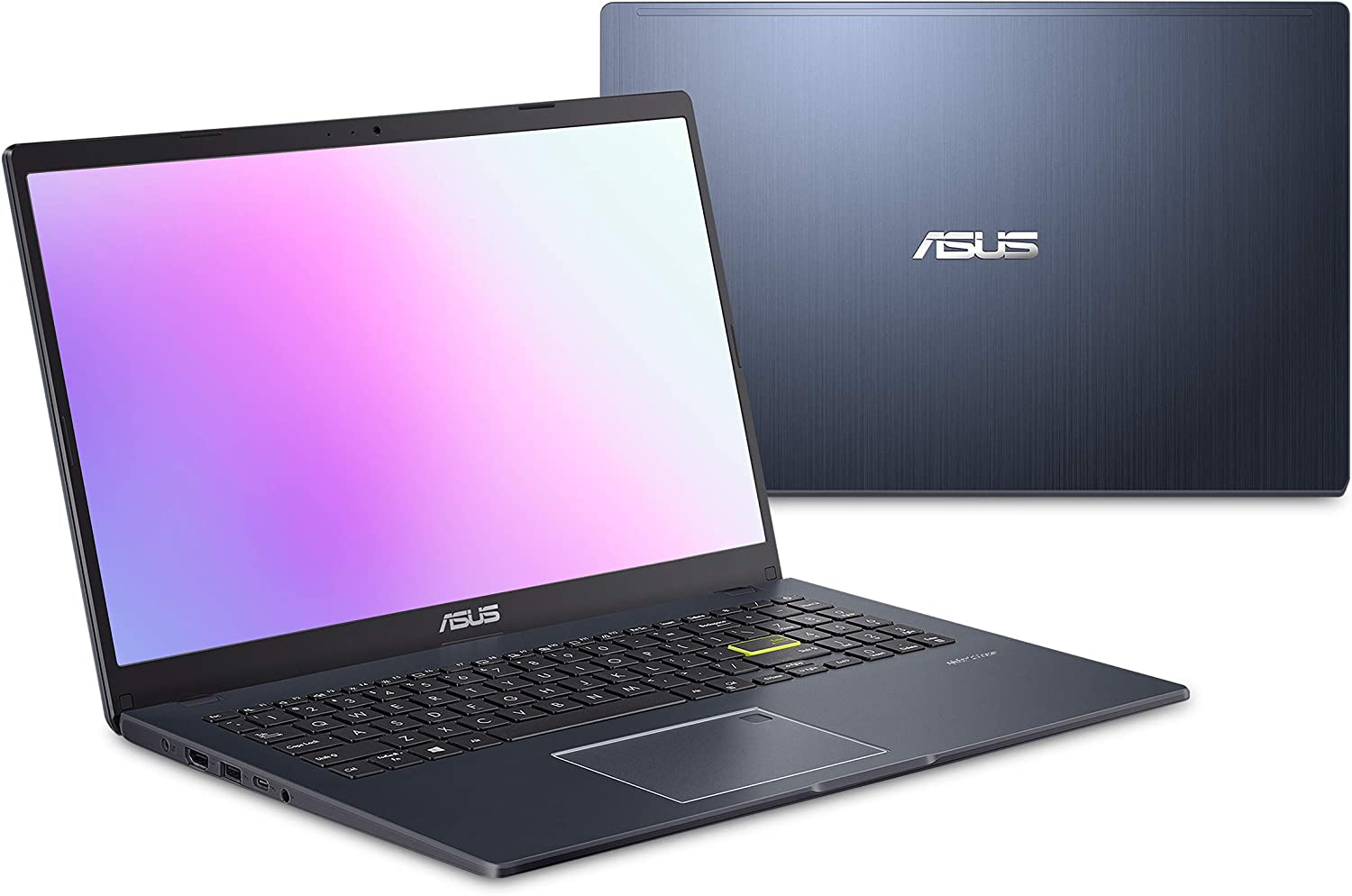 ASUS Laptop L510 Ultra Thin Laptop, 15.6” FHD Display, Intel Celeron N4020 Processor, 4GB RAM, 128GB Storage, Windows 10 Home in S Mode, 1 Year Microsoft 365, Star Black, L510MA-DS04