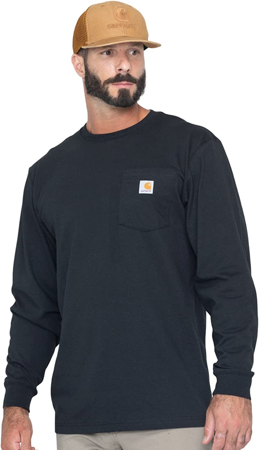 Carhartt Men's Loose Fit Heavyweight Long-Sleeve Pocket T-Shirt