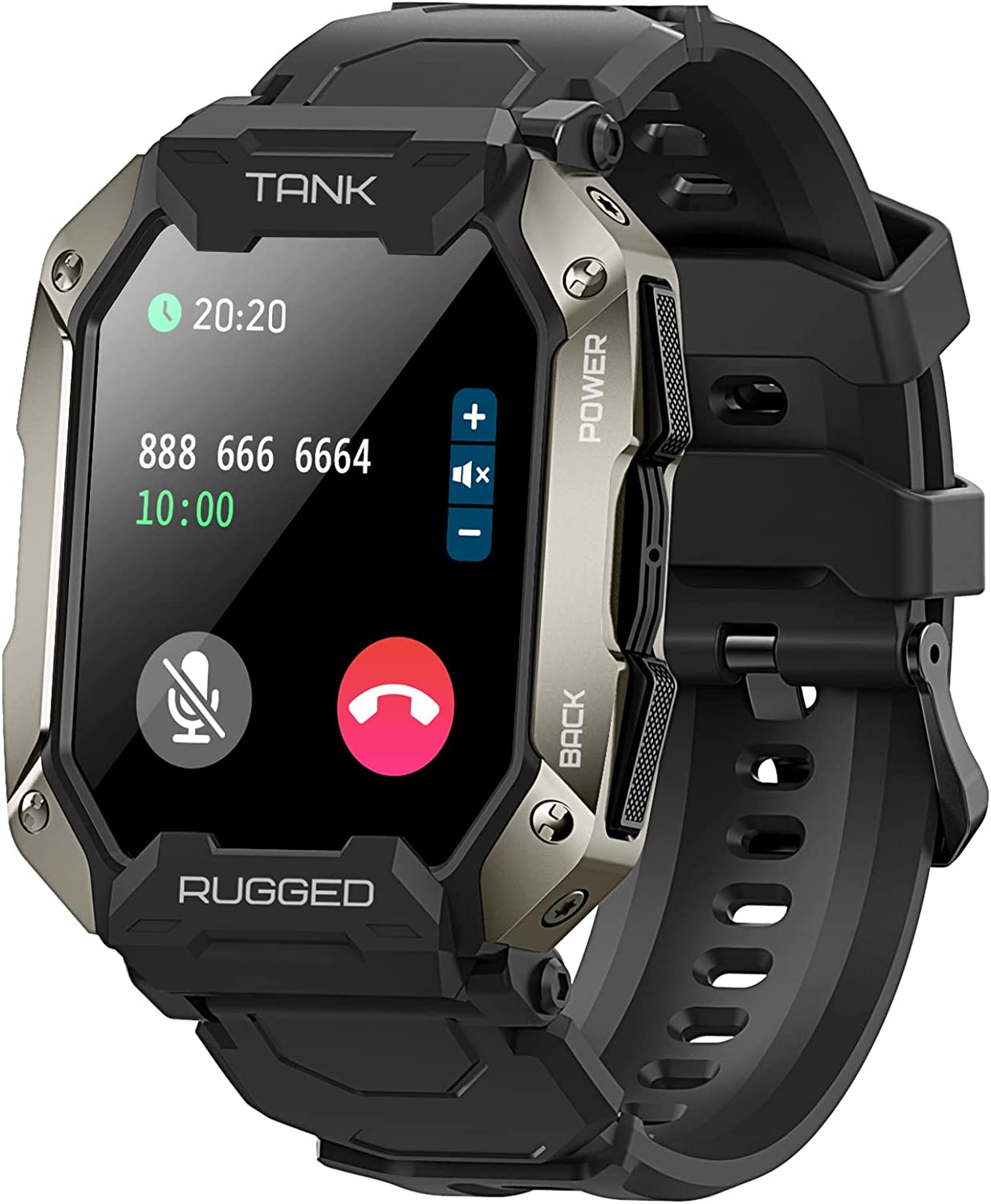 KOSPET Smart Watches for Men Women - Bluetooth Dial/Answer Call 5ATM/IP69K Waterproof Fitness Watch for Android iOS iPhones with Heart Rate Blood Pressure - 1.72" Tactical Military Sports Smartwatch