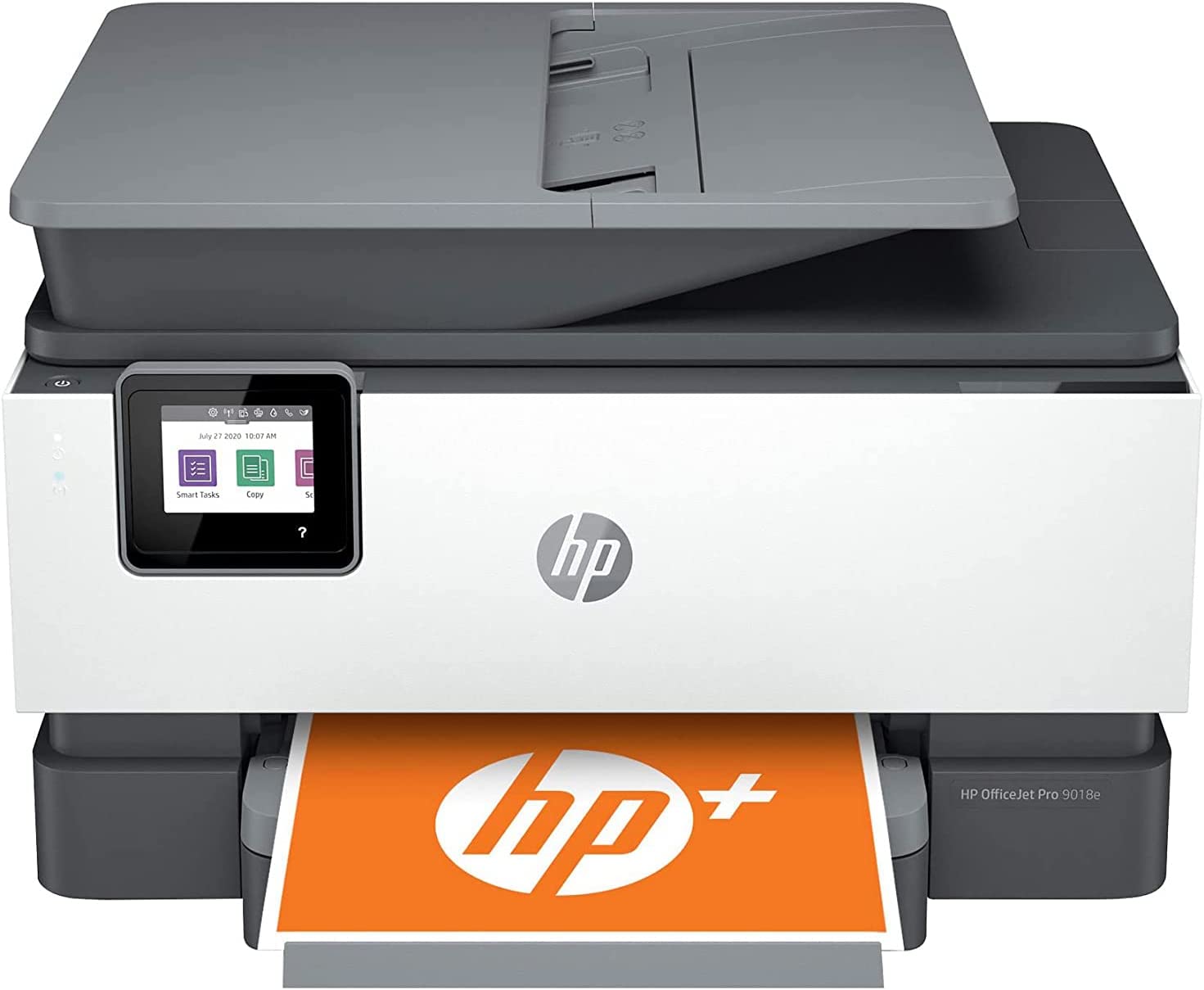 HP OfficeJet Pro 9018e All-in-One Wireless Color Inkjet Printer - Print Scan Copy Fax - 22 ppm, 4800 x 1200 dpi, 512MB Memory, 35-Sheet ADF, Auto 2-Sided Printing, Ethernet (Renewed)