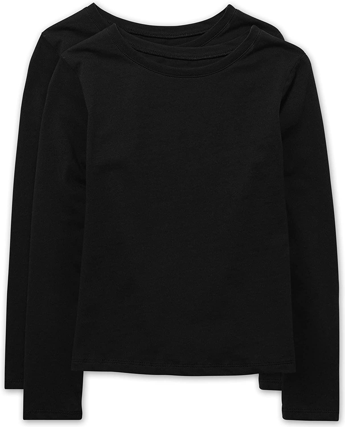 The Children's Place Girls' 2 Pack Long Sleeve Basic Layering T-Shirt 2-Pack