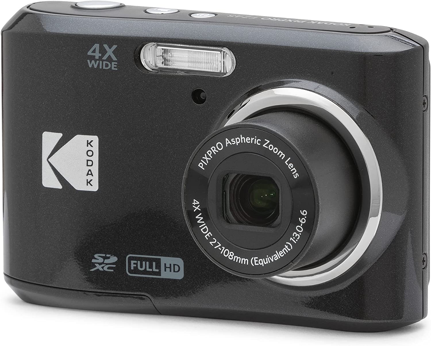 KODAK PIXPRO Friendly Zoom FZ45-BK 16MP Digital Camera with 4X Optical Zoom 27mm Wide Angle and 2.7" LCD Screen (Black)