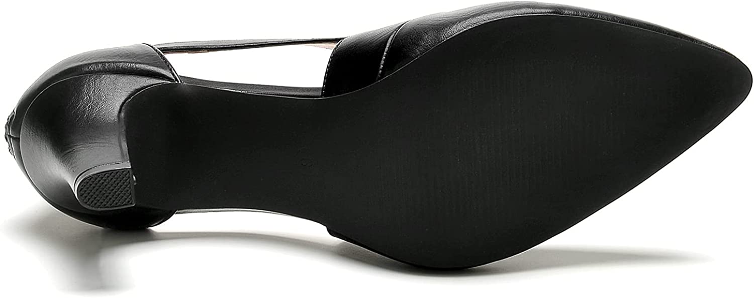 WuORWu Women's Closed Toe Pumps