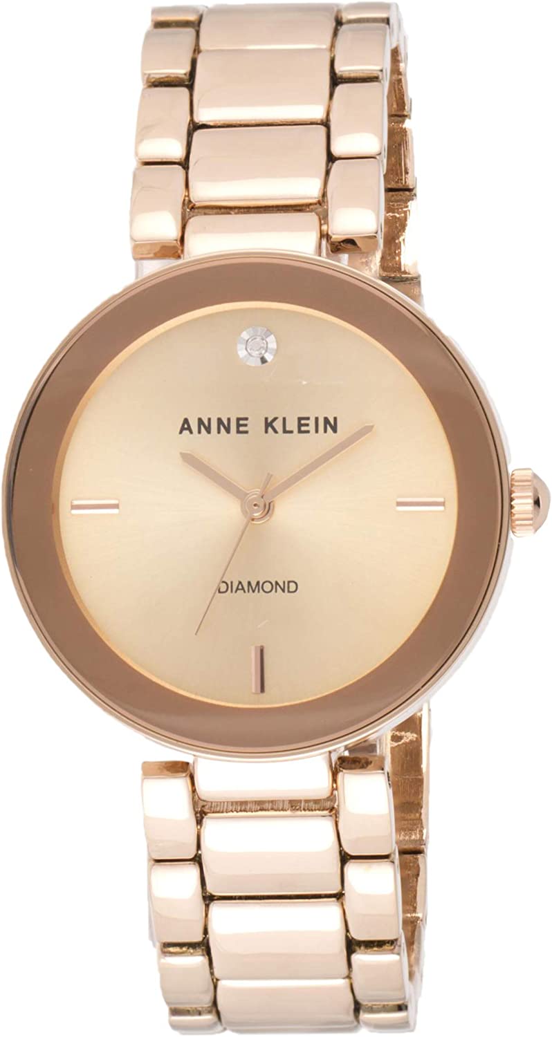 Anne Klein Women's Genuine Diamond Dial Bracelet Watch