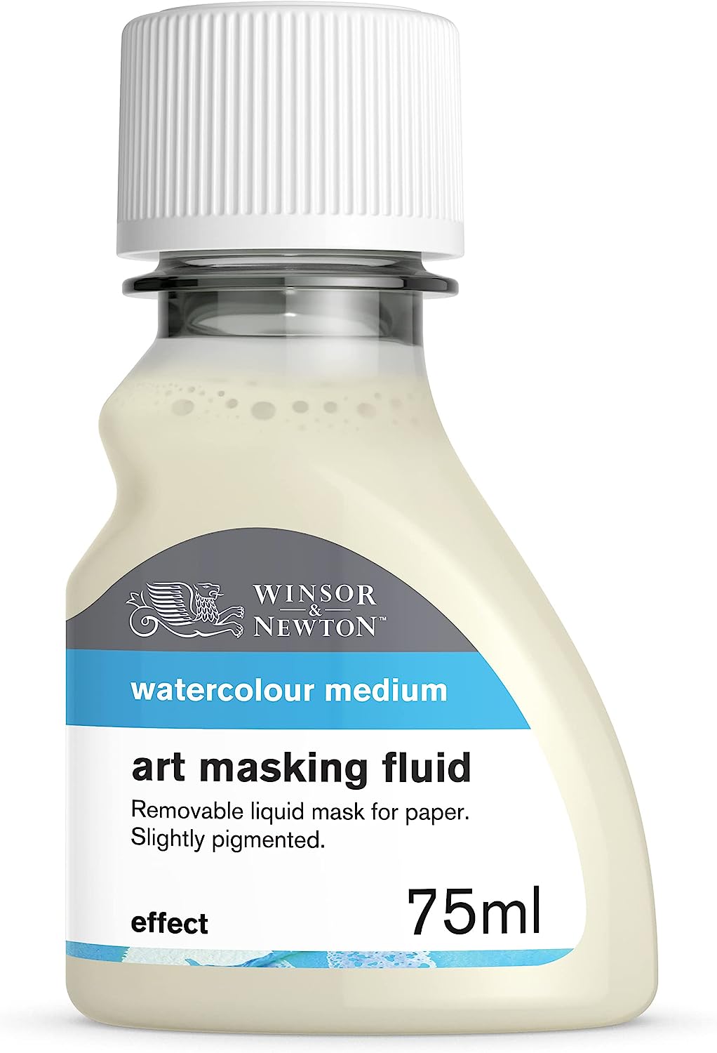 Winsor & Newton Watercolor Medium, Art Masking Fluid, 75ml (2.5oz) bottle,Yellow