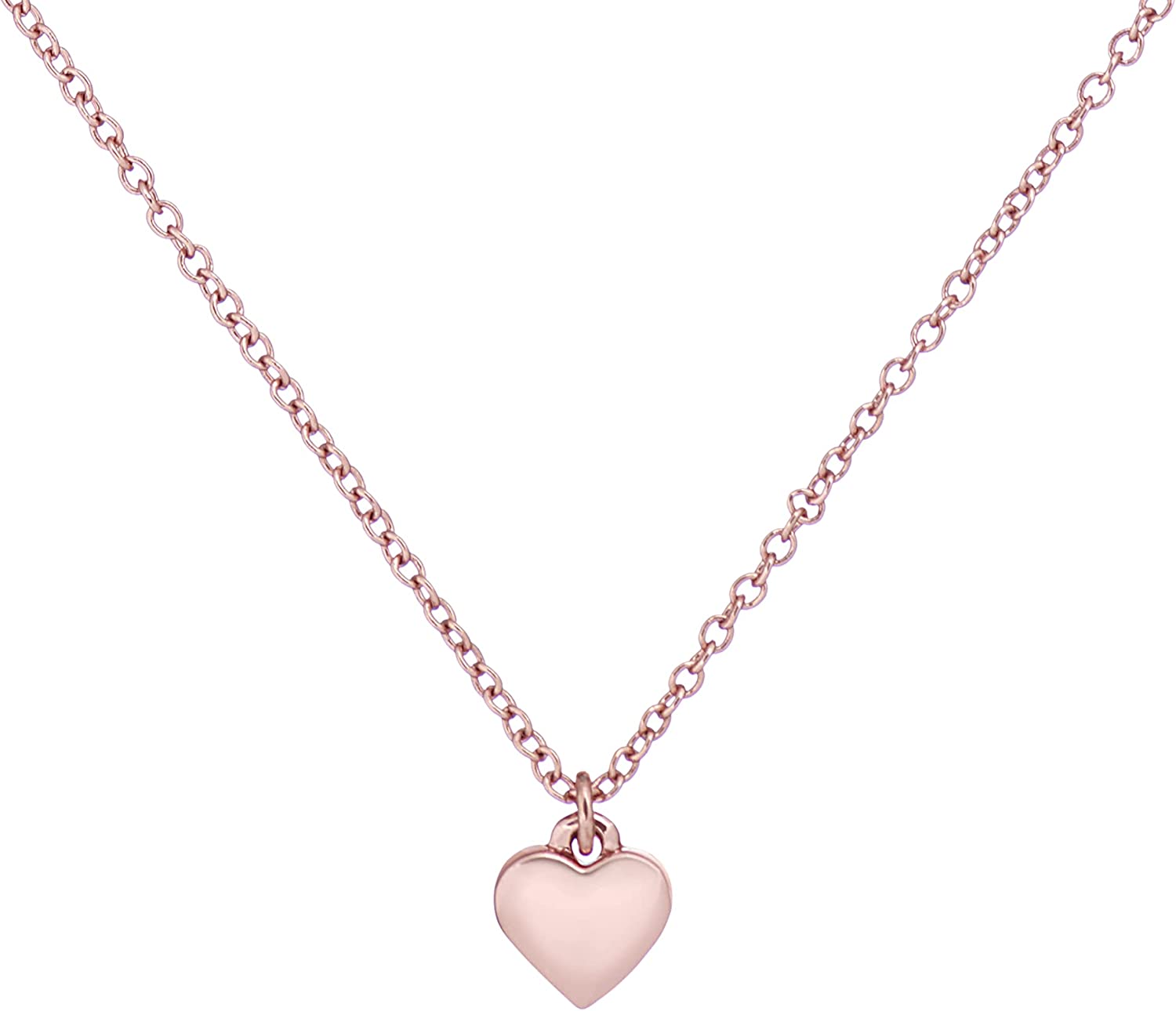 Ted Baker Hara Tiny Heart Pendant Necklace - Silver or Rose Gold Tone Options